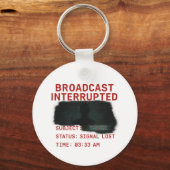 Uitzending onderbroken - Signal Lost Glitchcore T- Sleutelhanger (Voorkant)