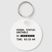 Uitzending onderbroken - Signal Lost Glitchcore T- Sleutelhanger (Achterkant)