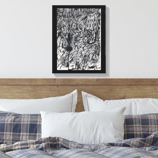 Uitzending van Felicity Canvas Afdruk (Insitu (Slaapkamer))