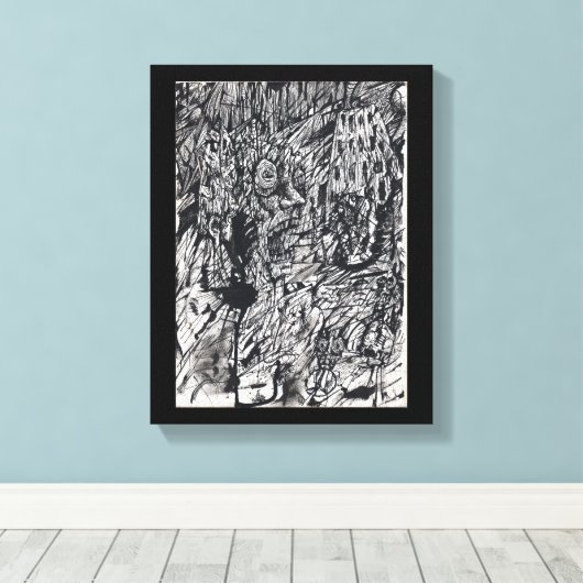 Uitzending van Felicity Canvas Afdruk (Insitu (Houten vloer))