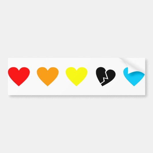 uitzending van liefde bumpersticker (Voorkant)