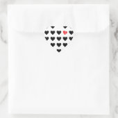 uitzending van liefde hart sticker (Tas)
