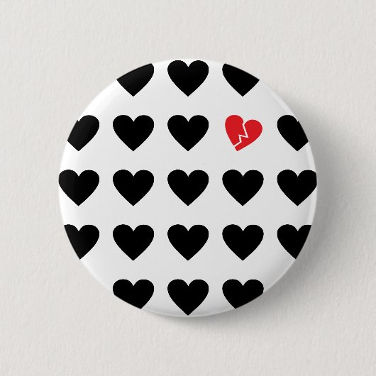 uitzending van liefde ronde button 5,7 cm (Voorkant)