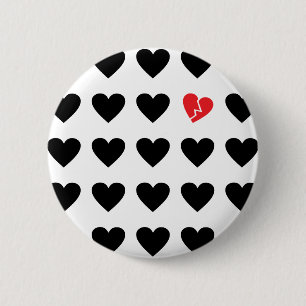 uitzending van liefde ronde button 5,7 cm