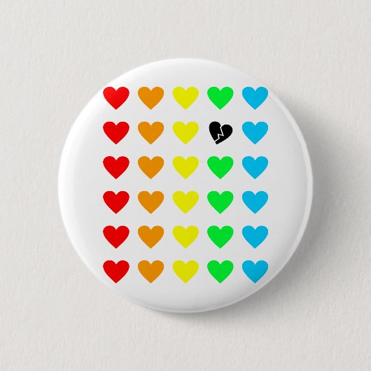uitzending van liefde ronde button 5,7 cm (Voorkant)