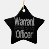 Uitzendofficier Keramisch Ornament (Voorkant)