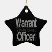 Uitzendofficier Keramisch Ornament (Achterkant)