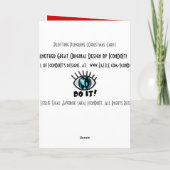 uitzetten van pinguïns feestdagen kaart (Achterkant)