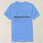 Uitzetten van racisten zonder vluchtelingen met ee t-shirt (Design voorkant)