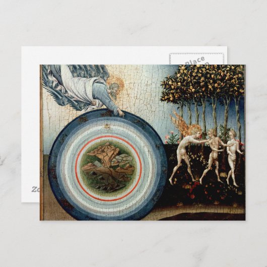 Uitzetting uit het paradijs briefkaart (Voorkant / Achterkant)