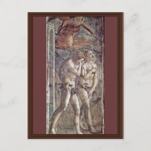 Uitzetting uit het paradijs door Masaccio (beste k Briefkaart (Voorkant)