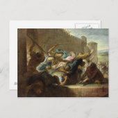 Uitzetting van de Huguenots Briefkaart (Voorkant / Achterkant)