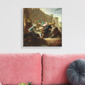 Uitzetting van de Huguenots Canvas Afdruk (Insitu (Woonkamer))