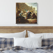 Uitzetting van de Huguenots Canvas Afdruk (Insitu (Slaapkamer))