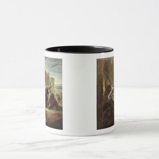 Uitzetting van de Huguenots Mok (Midden)