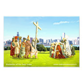 Uitzetting van het Heilige Kruis Foto Afdruk (Voorkant)