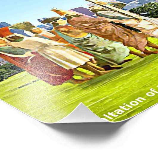 Uitzetting van het Heilige Kruis Foto Afdruk (Hoek)