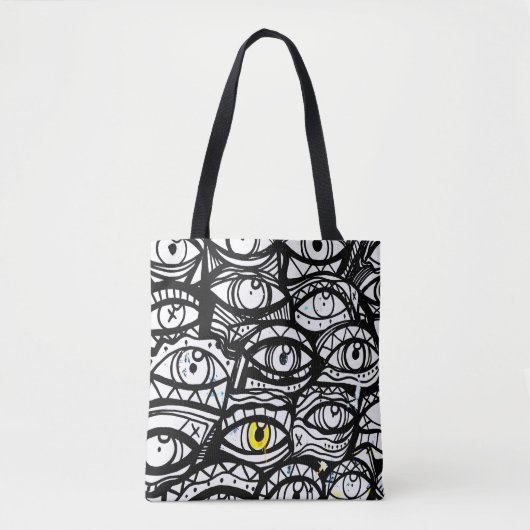 Uitzetting van ogen tote bag (Voorkant)
