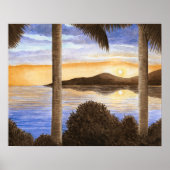 Uitzicht 166 voor de Zonneoostzee-Zee Poster (Voorkant)