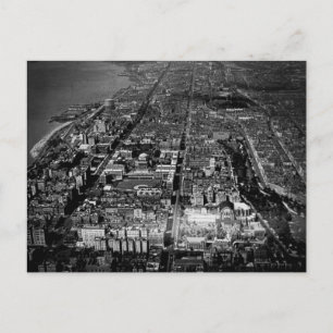 Uitzicht 1928 van de luchthaven van Upper West Sid Briefkaart
