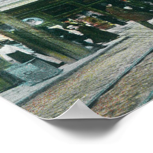 Uitzicht 1 jaar na de brand in 1906 poster (Hoek)