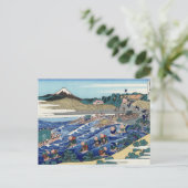 uitzicht 36+08 van 36 uitzichten de berg Fuji Briefkaart (Staand voorkant)