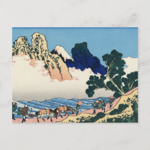 uitzicht 36+10 van 36 uitzichten de berg Fuji Briefkaart