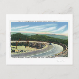 Uitzicht a Sweeping Curve of the Memorial Hwy Briefkaart