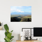 Uitzicht aan de Armeense kant van de berg Poster (Thuiskantoor)