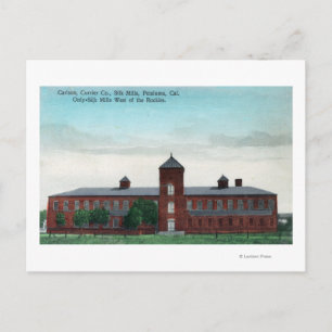 Uitzicht aan de buitenkant van de Currier Co-Silk  Briefkaart