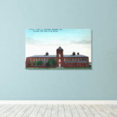 Uitzicht aan de buitenkant van de Currier Co-Silk  Canvas Afdruk (Insitu (Houten vloer))