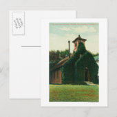 Uitzicht aan de buitenkant van de door de Ivy gede Briefkaart (Voorkant / Achterkant)