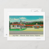 Uitzicht aan de buitenkant van de Golf van Motel,  Briefkaart (Voorkant / Achterkant)