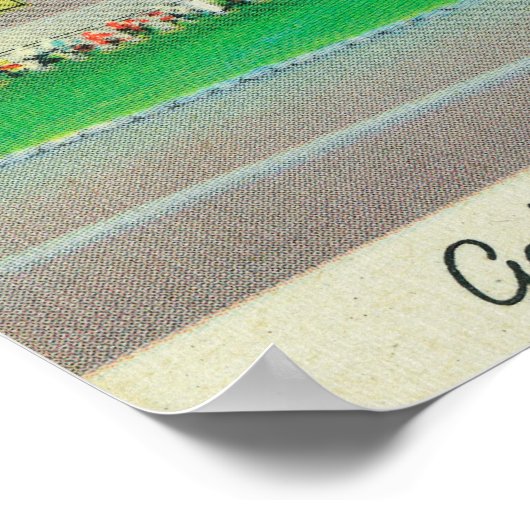 Uitzicht aan de buitenkant van de Golf van Motel,  Poster (Hoek)