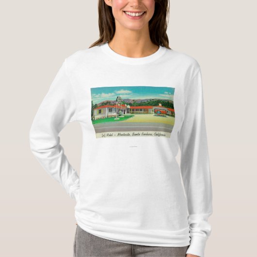 Uitzicht aan de buitenkant van de Golf van Motel,  T-shirt (Voorkant)