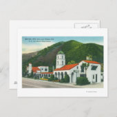 Uitzicht aan de buitenkant van de Motel Inn Briefkaart (Voorkant / Achterkant)