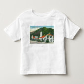 Uitzicht aan de buitenkant van de Motel Inn Kinder Shirts (Voorkant)