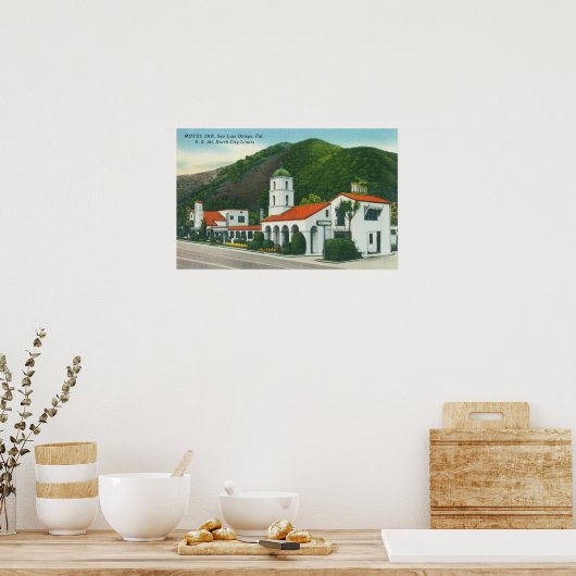 Uitzicht aan de buitenkant van de Motel Inn Poster (Keuken)