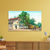 Uitzicht aan de buitenkant van de Noord-elektrisch Canvas Afdruk (Insitu (Woonkamer))