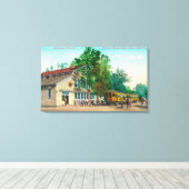 Uitzicht aan de buitenkant van de Noord-elektrisch Canvas Afdruk (Insitu (Houten vloer))