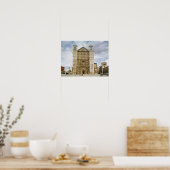 Uitzicht aan de buitenkant van de � poster (Keuken)