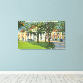 Uitzicht aan de buitenkant van de Snel Canvas Afdruk (Insitu (Houten vloer))