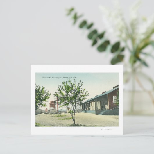 Uitzicht aan de buitenkant van de Sunnyvale Canner Briefkaart (Staand voorkant)