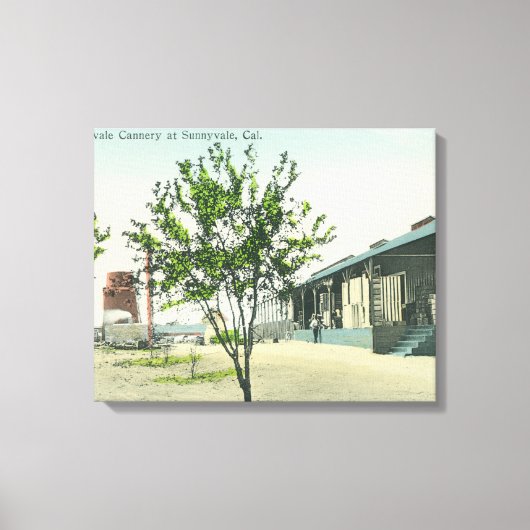 Uitzicht aan de buitenkant van de Sunnyvale Canner Canvas Afdruk (Voorkant)