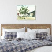 Uitzicht aan de buitenkant van de Sunnyvale Canner Canvas Afdruk (Insitu (Slaapkamer))