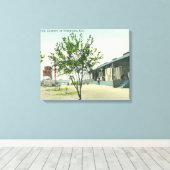 Uitzicht aan de buitenkant van de Sunnyvale Canner Canvas Afdruk (Insitu (Houten vloer))
