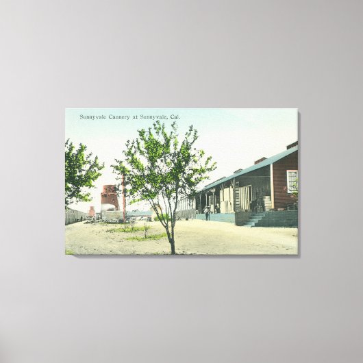 Uitzicht aan de buitenkant van de Sunnyvale Canner Canvas Afdruk (Voorkant)