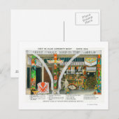 Uitzicht aan de buitenkant van de Ye Olde Curio Sh Briefkaart (Voorkant / Achterkant)