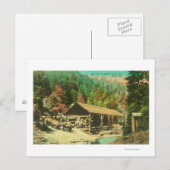 Uitzicht aan de buitenkant van de zagerij op de Bo Briefkaart (Voorkant / Achterkant)