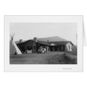 Uitzicht aan de buitenkant van een inheemse Amerik